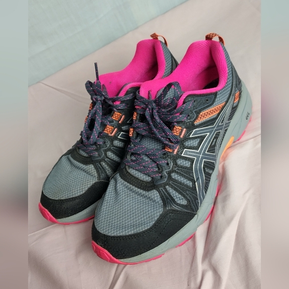 Asics Womens Gel Venture Sz 8 1012A477 Gray Running Shoes Sneakers Gym Athletic - Picture 2 of 10